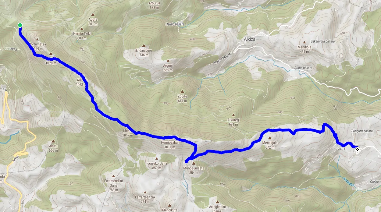 Hirugarren eguneko ibilbidea